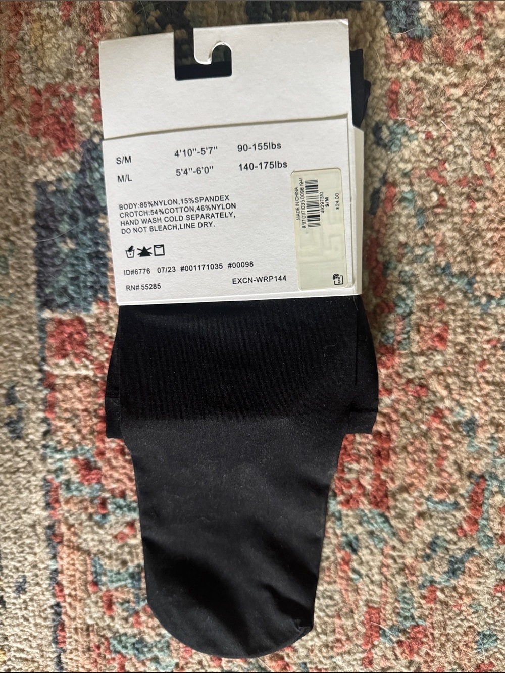 NWT - Express Black Body Shaping Full Length Tights - Picture 2 of 2